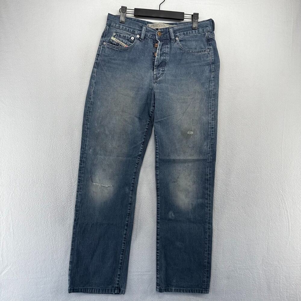 Diesel jeans men's 31 Fits 30x30 Blue Kulter Straight Regular Button Fly Vintage